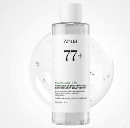 ANUA Heartleaf 77% Soothing Toner I pH 5.5 Trouble Care, Calming Skin, Refreshing, Hydrating, Purifying, Cruelty Free, Vegan,(250ml / 8.45 fl.oz.)